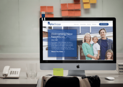 Clicking Awesome Website Design for Client Alpha Mortgage